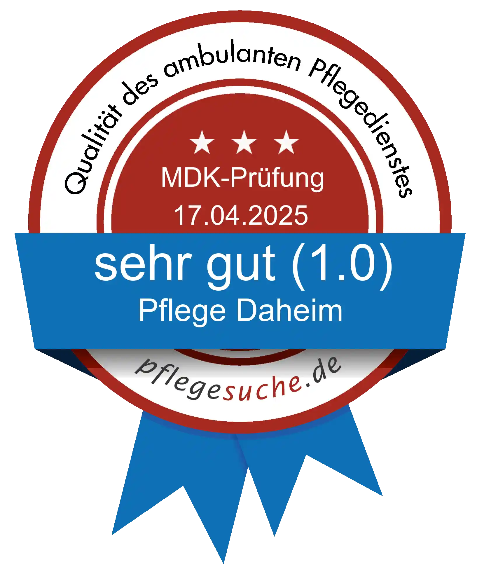 Siegel Benotung Pflege Daheim vom 2025-04-17