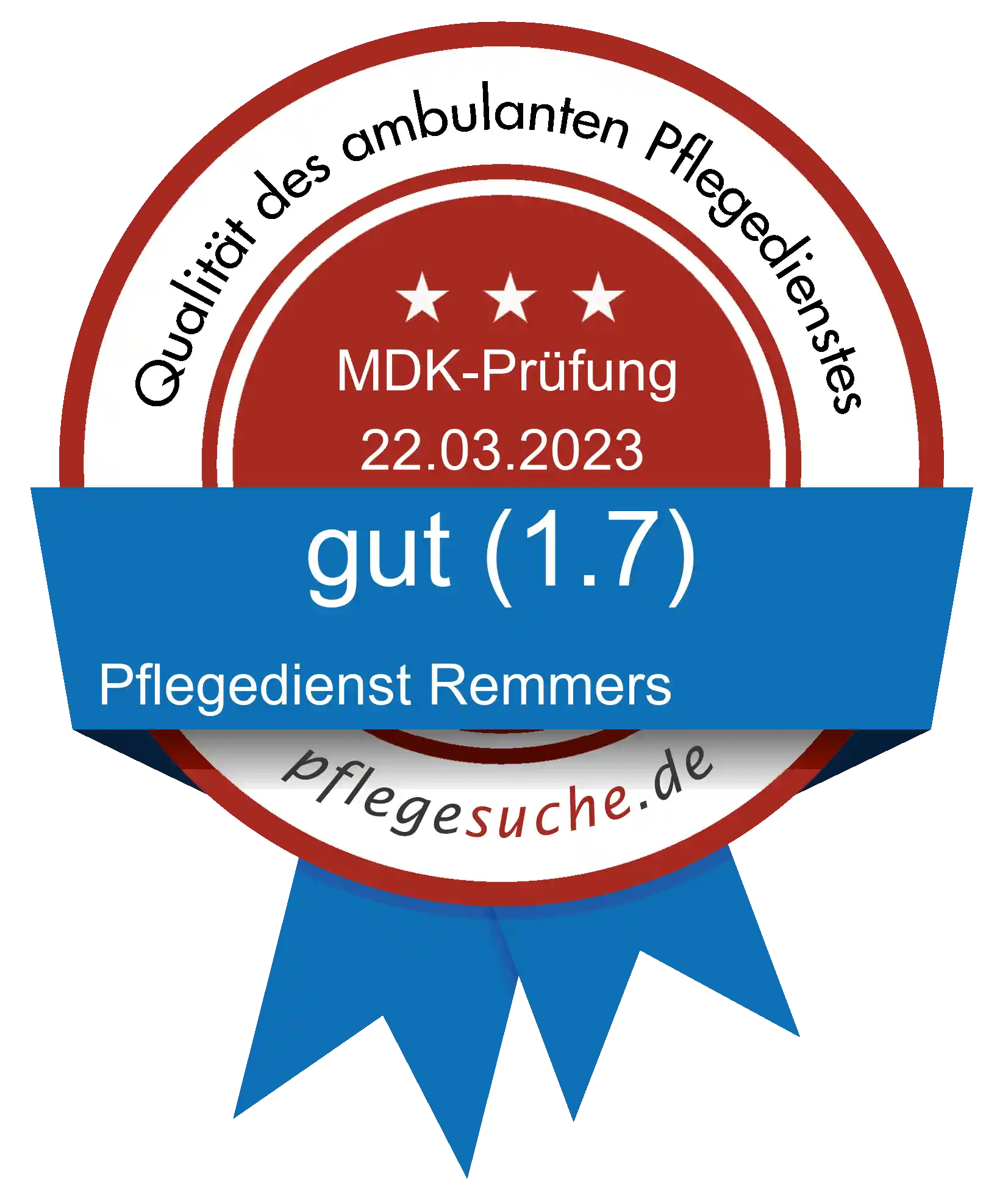 Siegel Benotung: Pflegedienst Remmers