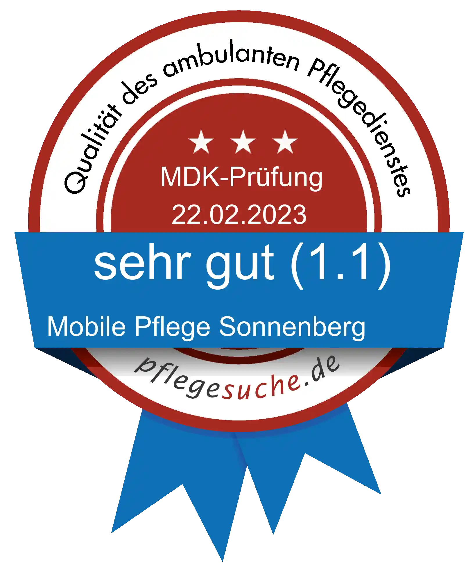 Siegel Benotung Mobile Pflege Sonnenberg