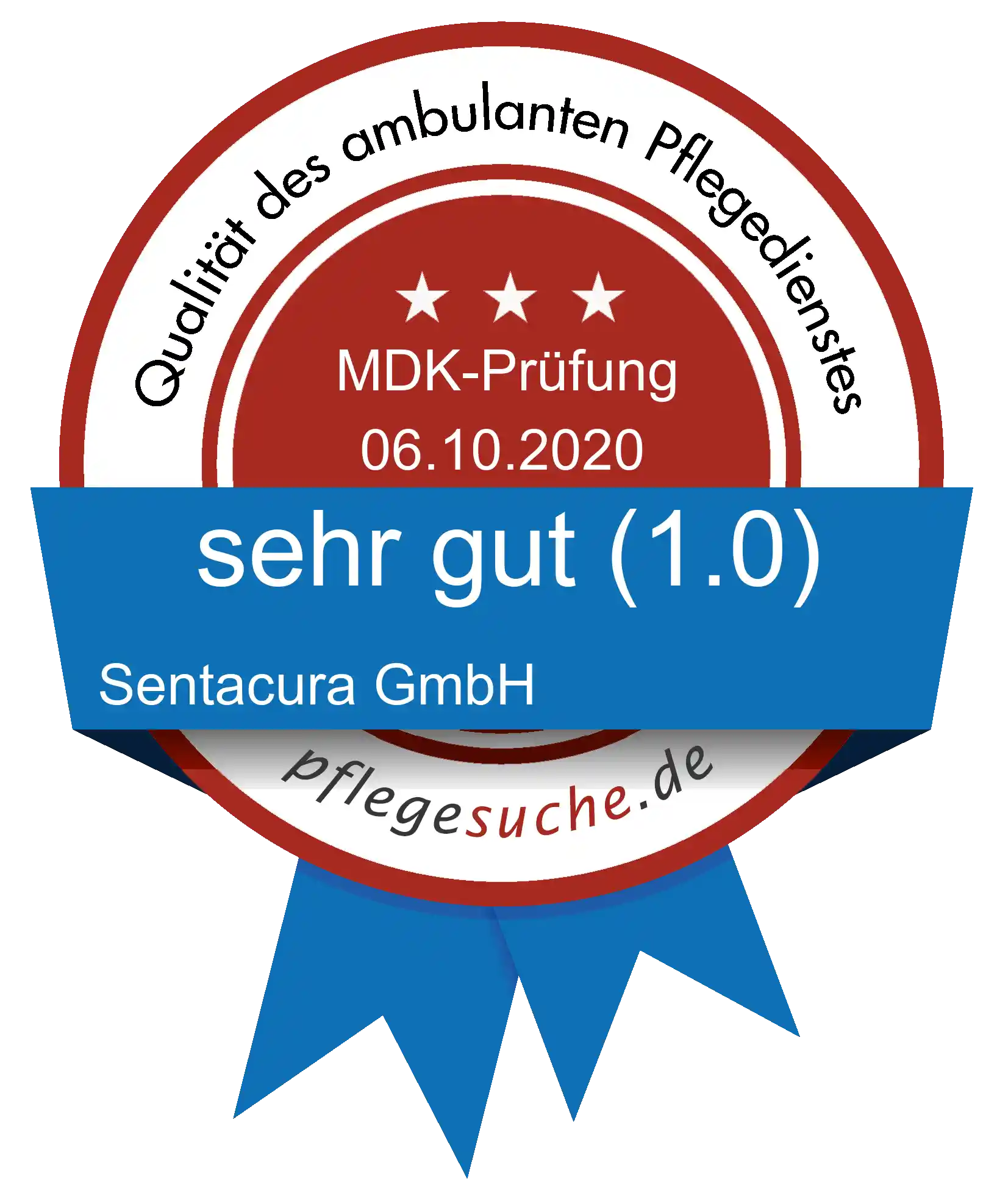 Siegel Benotung Sentacura GmbH