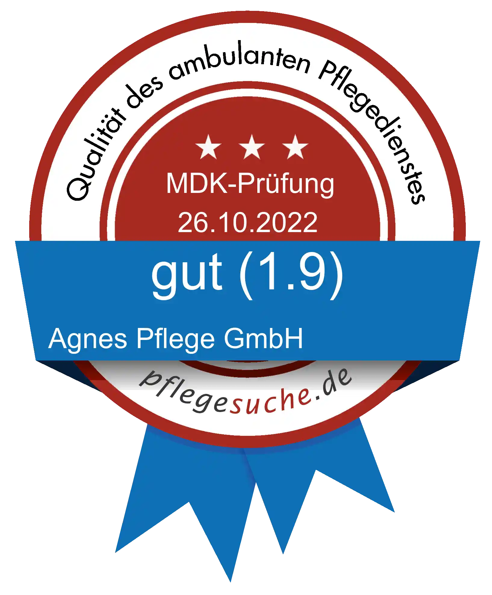 Siegel Benotung Agnes Pflege GmbH