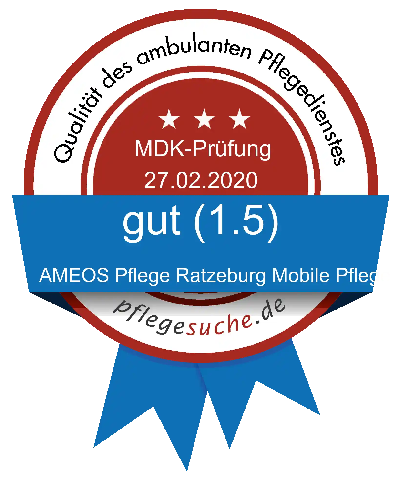 Siegel Benotung AMEOS Pflege Ratzeburg Mobile Pflege