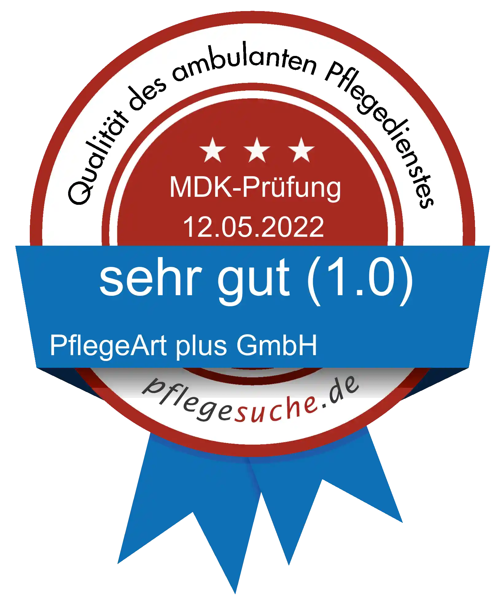 Siegel Benotung PflegeArt plus GmbH