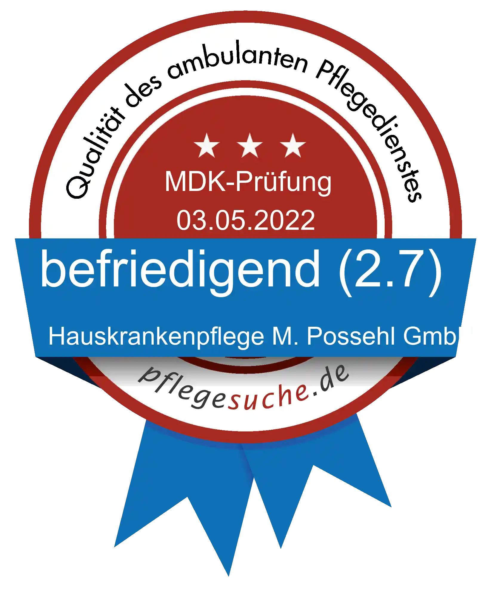 Siegel Benotung Hauskrankenpflege M. Possehl GmbH