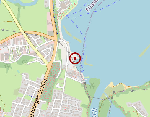 Karte: Wasserwacht Station Forggensee