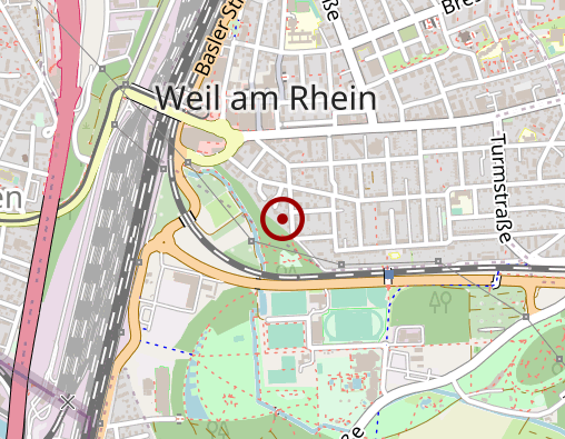 Karte: Kath. Sozialstation Weil am Rhein e.V. - Gerontopsychiatrische Betreuungsgruppe I (Donnerstagvormittag)