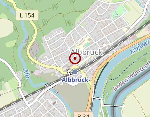 Karte: Albtal-Apotheke