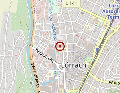 Karte: KLINIKEN DES LANDKREISES LÖRRACH GMBHKreiskrankenhaus Lörrach