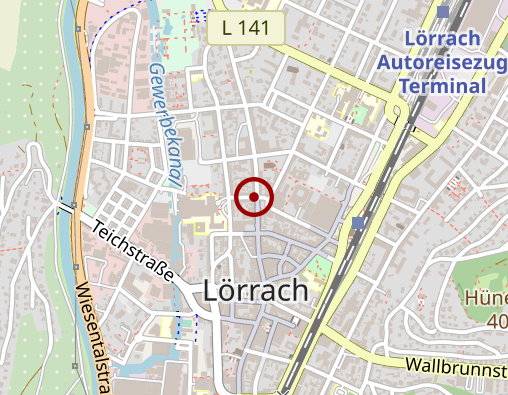 Karte: Psychiatrische Tagesklinik Lörrach