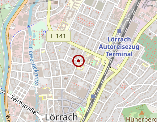 Karte: Caritas Kreisverband Lörrach e. V. - Betreuungsgruppe f. Menschen m. Demenz Rheinfelden-Warmbach -