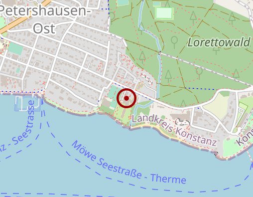 Karte: KWA Kuratorium Wohnen im Alter gAG KWA Parkstift Rosenau Stationäre Pflege