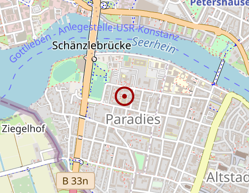 Karte: Margarete Blarer gGmbH Seniorenzentrum "Im Paradies"