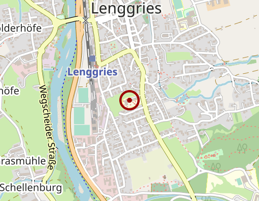 Karte: Kreisklinik Wolfratshausen gGmbH - Nebenbetrieb Pflegeheim Lenggries