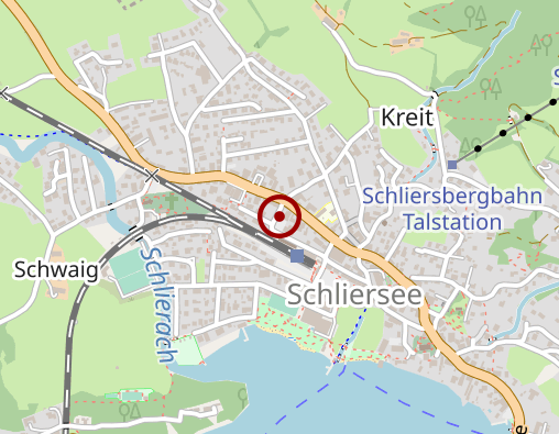 Karte: Bayrisches Rotes Kreuz Bereitschaft Schlierseersee im Kreisverband Miesbach