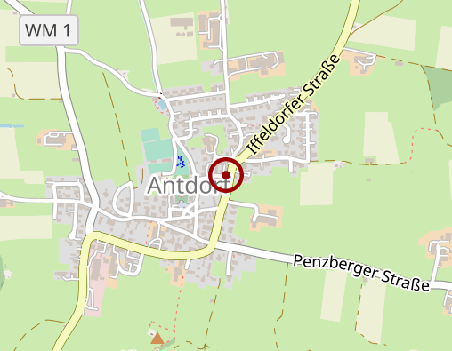 Karte: hm therapie u. training hinterberger u. mucha