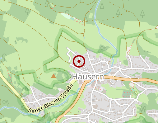 Karte: Beetreuungsgruppe "Samstagsbrunch" Häusern, Sozialstationen Hochrhein gGmbH