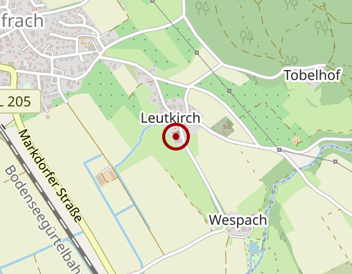 Karte: Sozialstation Bodensee e. V. Pflegebereich Salem