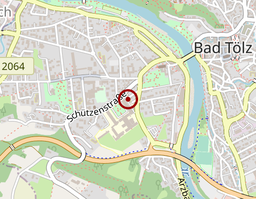 Karte: Bayerisches Rotes Kreuz Kreisverband Bad Tölz-Wolfratshausen ambulante Gesundheits- und Krankenpflege