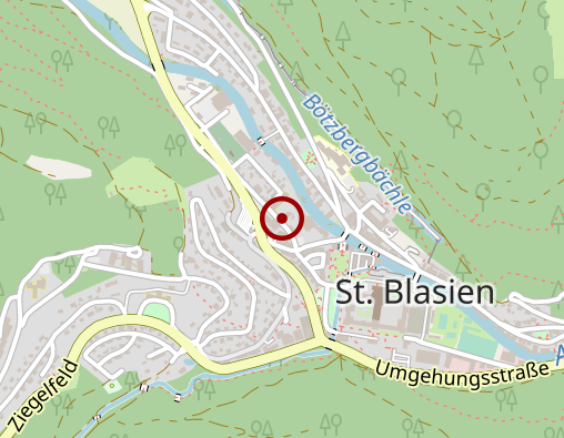 Karte: Caritas Sozialstationen Hochrhein gGmbH, Sozialstation St. Blasien