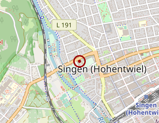 Karte: Servicehaus Sonnenhalde Pflegeheim Singen Sol Senioris GmbH & Co KG