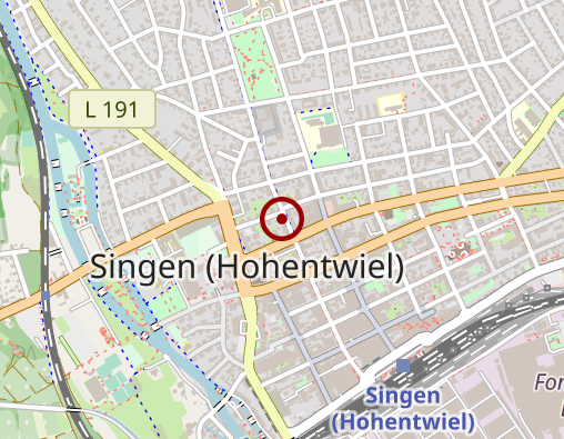 Karte: Caritasverband Singen-Hegau e.V. Betreutes / Begleitetes Wohnen