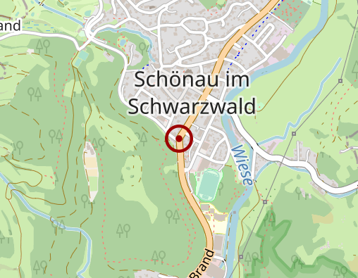 Karte: Kirchl. Sozialstation Oberes Wiesental - Gerontopsychiatrische Betreuungsgruppe für demenzkranke Menschen