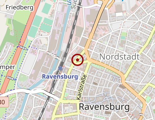 Karte: radius Ravensburg GbR Physiotherapie, Fitness & Wellness