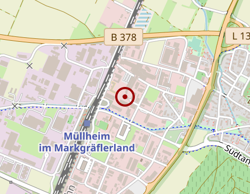 Karte: Sozialstation Markgräflerland e.V.