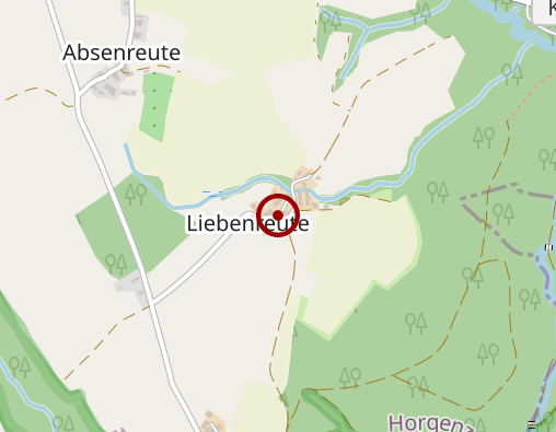 Karte: Organisierte Nachbarschaftshilfe Horgenzell