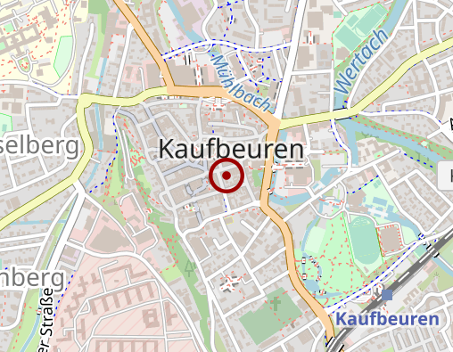 Karte: KAUFBEUREN TAXI Taxibetrieb