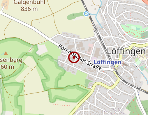 Karte: Sozialstation Hochschwarzwald e.V. - Außenstelle Löffingen-Rötenbach