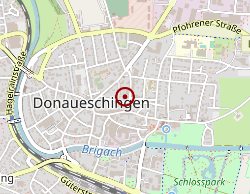 Karte: Caritasverband für den Schwarzwald-Baar-Kreis e.V. Tagespflege Donaueschingen