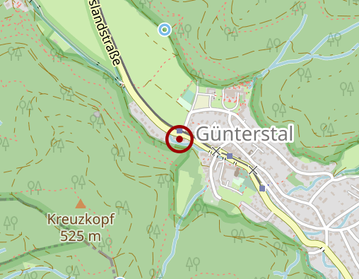 Karte: Günterstal S. Baum