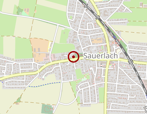 Karte: Rotes Kreuz Bayer., Wachraum, Rettungsdienst Kranken Transp.