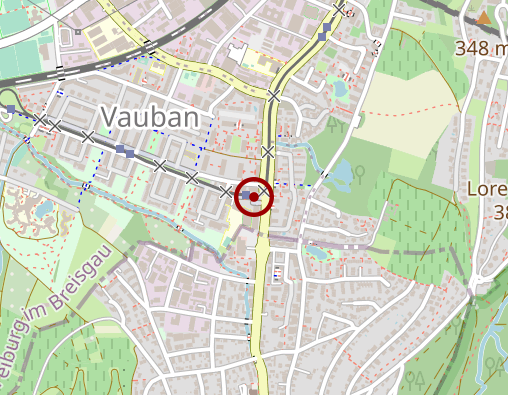 Karte: K. & K. Apotheke im Vauban