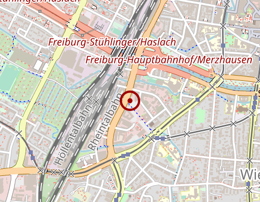 Karte: Cosmea Pflege Freiburg GmbH