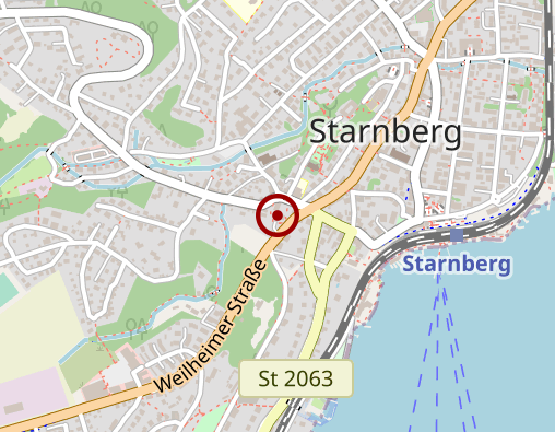 Karte: Ehe-, Familien- und Lebensberatung der Diözese Augsburg in Weilheim