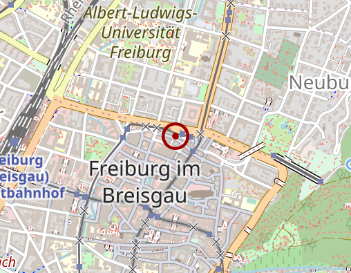 Karte: Freiburger Schlüsseldienst und Sicherheitstechnik GmbH