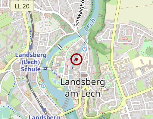 Karte: Ehe-, Familien- und Lebensberatung der Diözese Augsburg in Weilheim