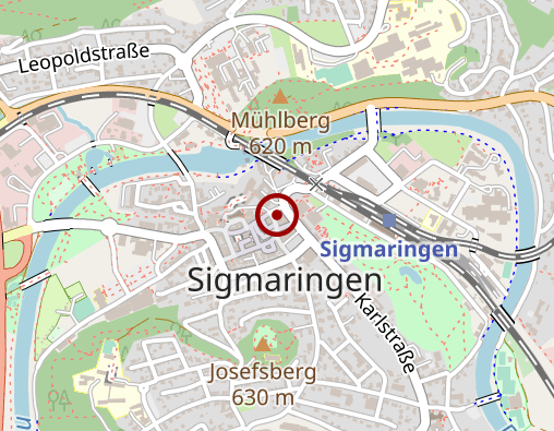 Karte: Sozialstation Thomas Geiselhart - Betreuungsgruppe "Mittwoch" in Sigmaringen