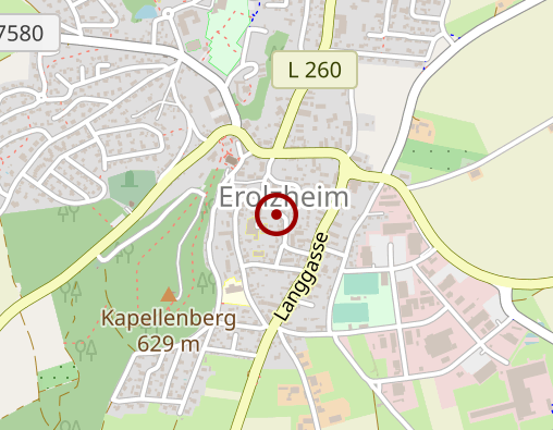 Karte: Betreuungsgruppe "Silberperlen" Erolzheim