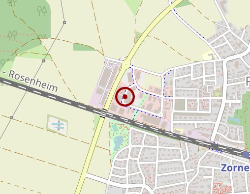 Karte: Fitnessstudio Zorneding