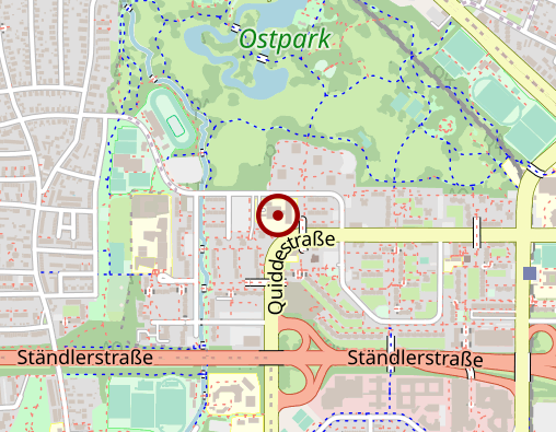 Karte: KWA Kuratorium Wohnen im Alter gAG; KWA Pflegedienst Georg-Brauchle-Haus