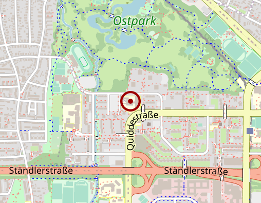 Karte: KWA Kuratorium Wohnen im Alter gAG KWA Tagespflege Georg-Brauchle-Haus