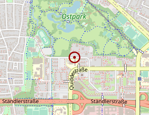 Karte: Krankengymnastikpraxis im KWA Georg-Brauchle-Haus Josette Augé