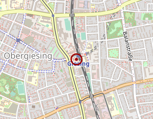 Karte: Haus der Gesundheit Am Giesinger Bahnhof