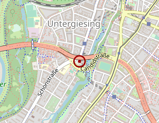 Karte: "Carpe Diem" München e. V. Pflege- und Betreuungsdienst Hilfe bei Demenz und psychischen Problemen im Alter