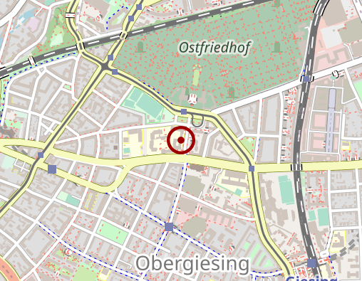 Karte: Münchenstift, Fachstelle für pflegende Angehörige