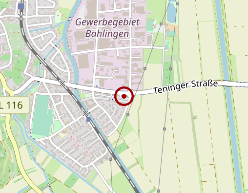 Karte: Therapiezentrum Bahlingen K. Flaig und R. Schmid GbR