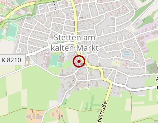 Karte: Sozialstation St. Heimerad - Betreuungsgruppe "Stetten a.k.M."